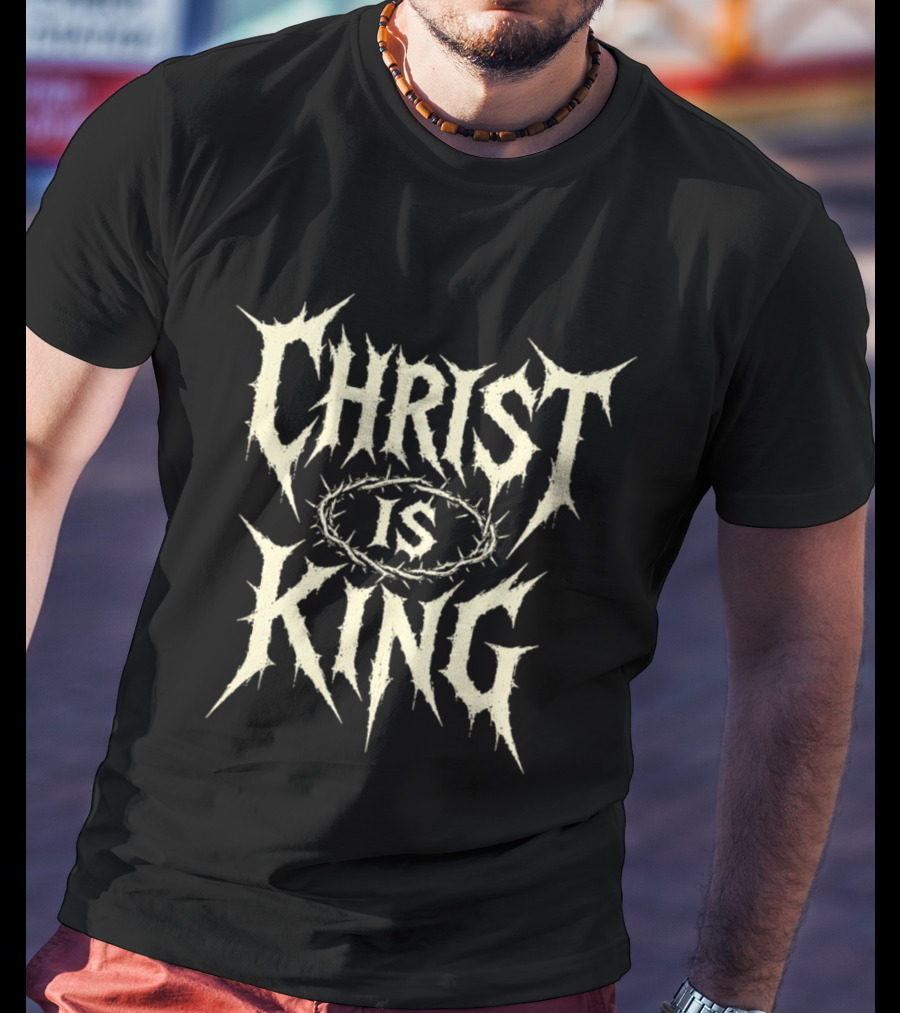 Christ Is King Metal Thorn Crown T-Shirt