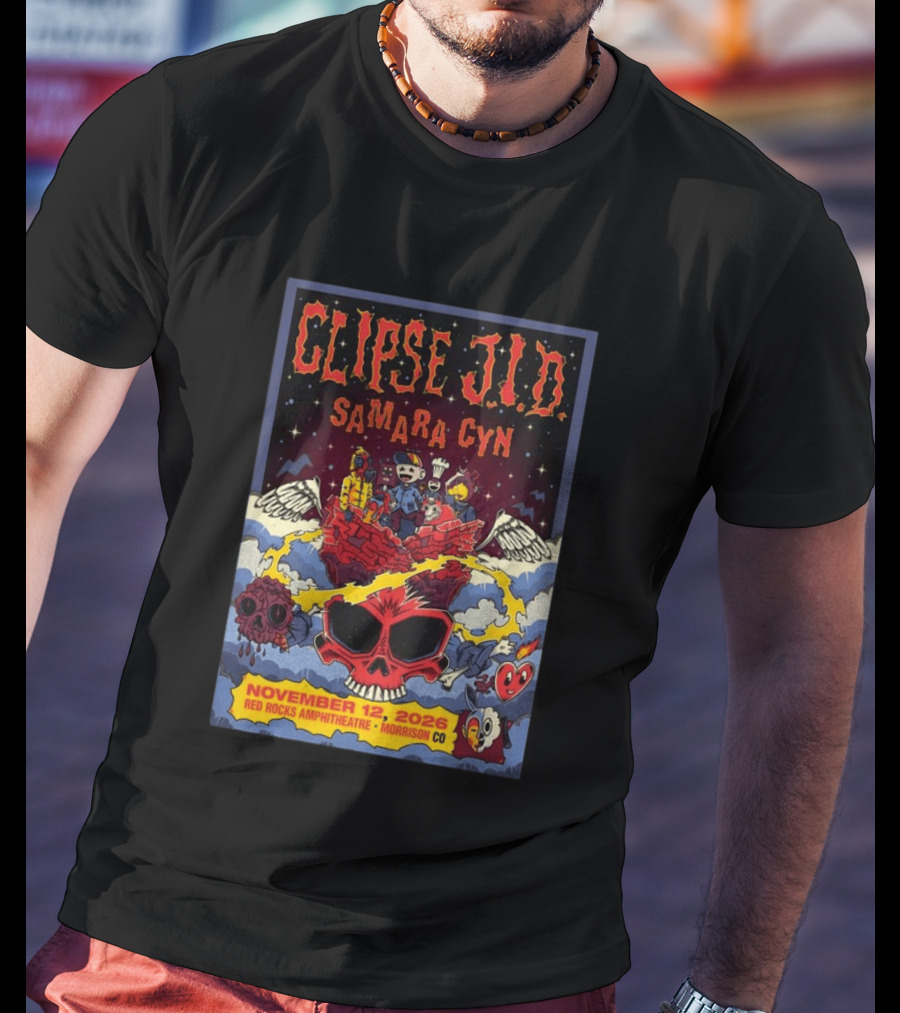 Clipse J.I.D Samara Cyn Red Rocks Amphitheatre Morrison CO November 12 2026 T-Shirt