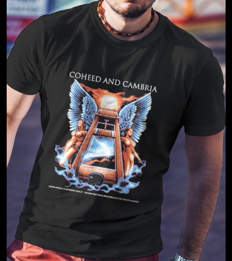 Coheed And Cambria 20th Anniversary Guillotine Angel Wings T-Shirt