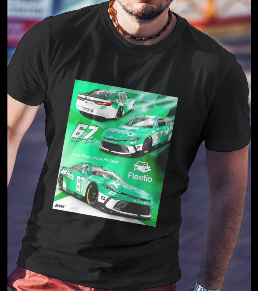 Corey Heim 23XI Racing Toyota Camry XSE Fleetio NASCAR 67 T-Shirt