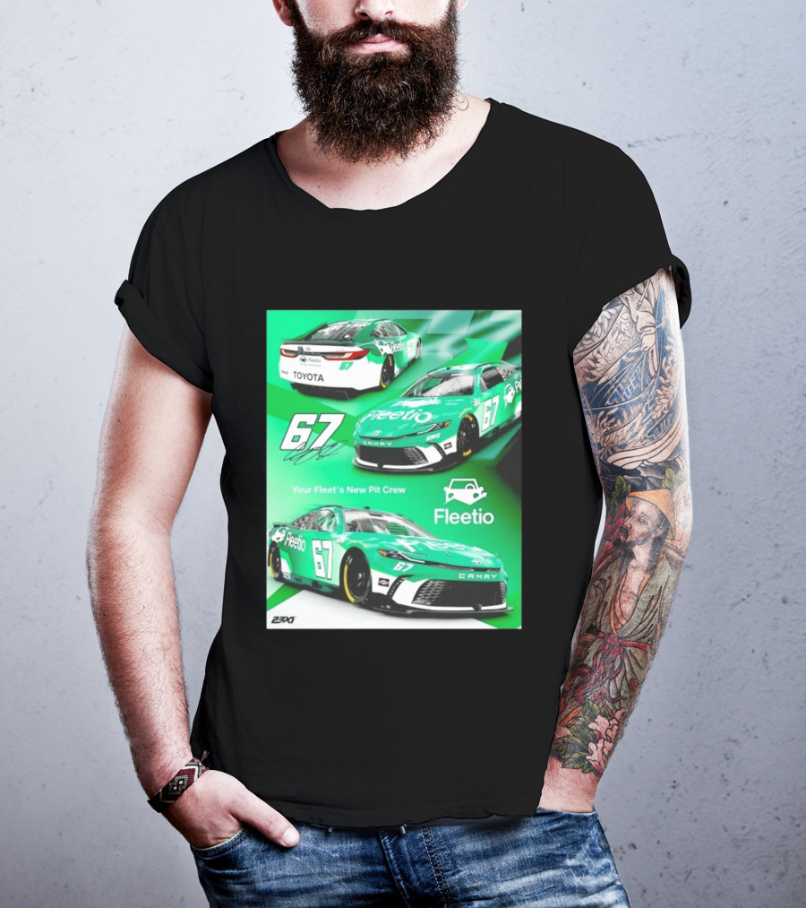 Corey Heim 23XI Racing Toyota Camry XSE Fleetio NASCAR 67 T-Shirt