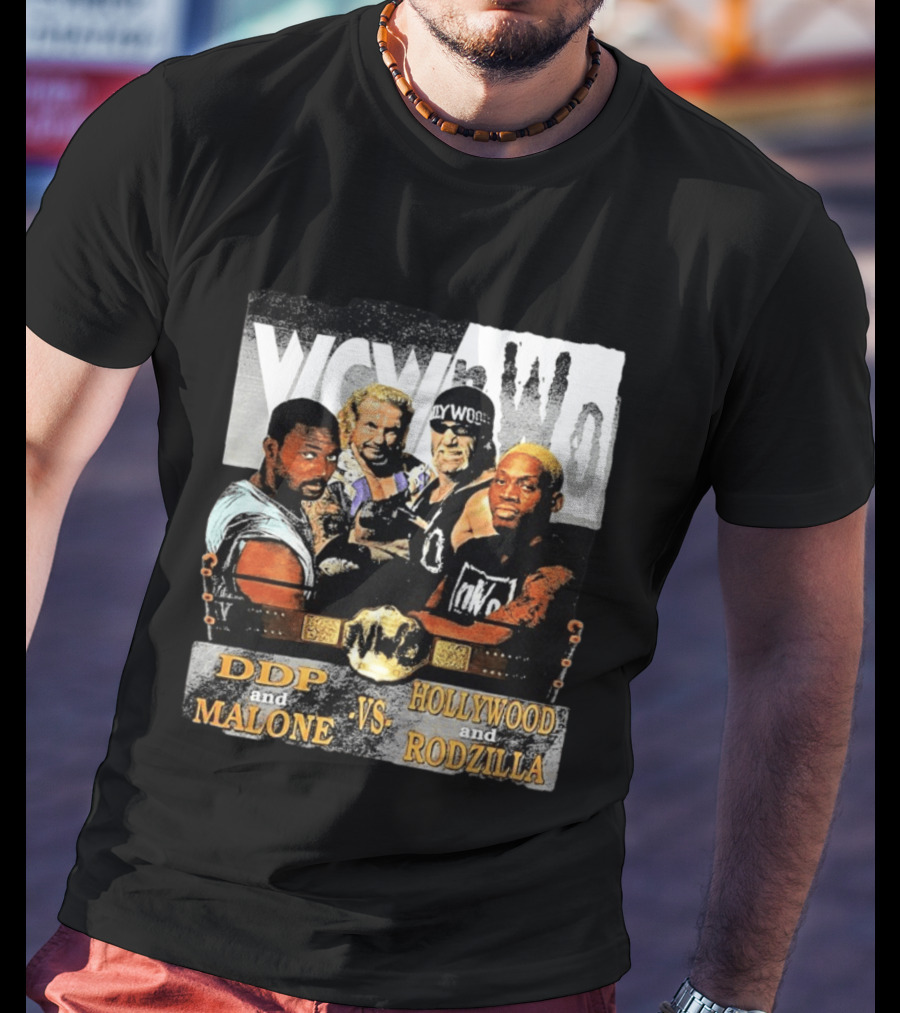 WCW NWo DDP And Malone Vs Hollywood And Rodzilla 90s Wrestling T-Shirt