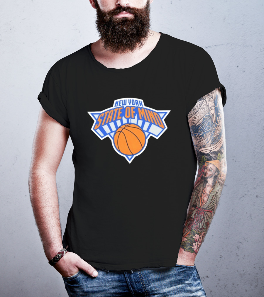 New York State Of Mind Basketball Knicks Team T-Shirt