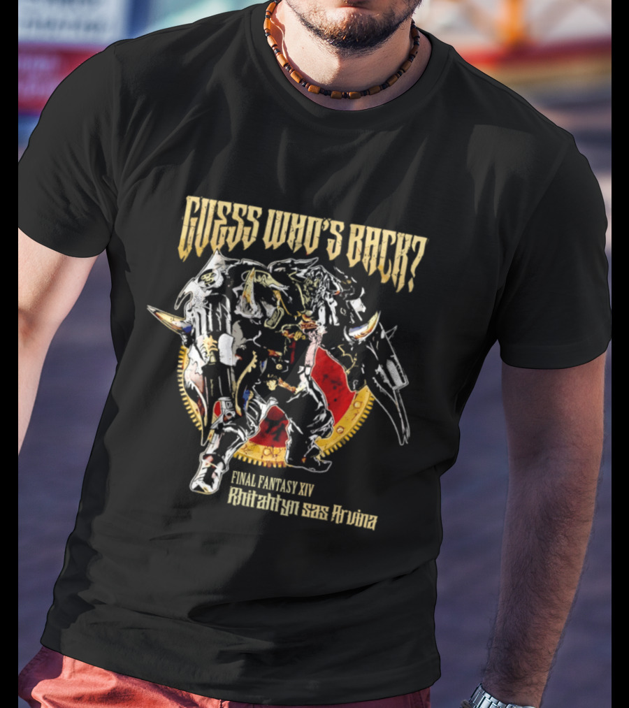 Final Fantasy XIV Pharaoh Akh Afah Amphitheatre Guess Who's Back T-Shirt