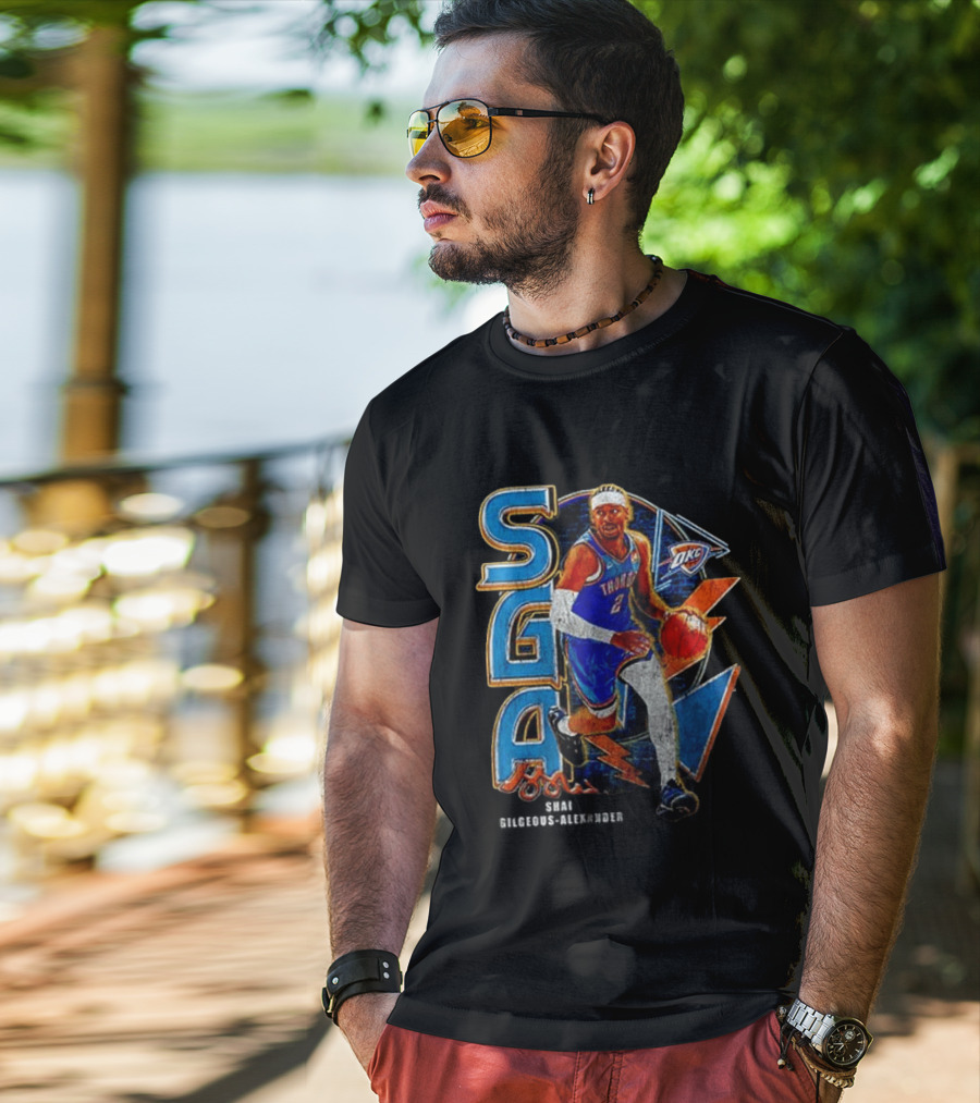 Oklahoma City Thunder Shai Gilgeous Alexander SGA MVP OKC T-Shirt