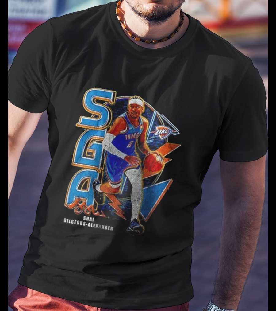 Oklahoma City Thunder Shai Gilgeous Alexander SGA MVP OKC T-Shirt