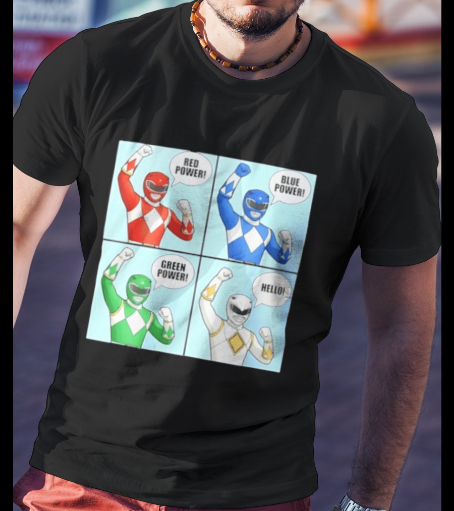 Red Power Blue Power Green Power Hello Rangers T-Shirt