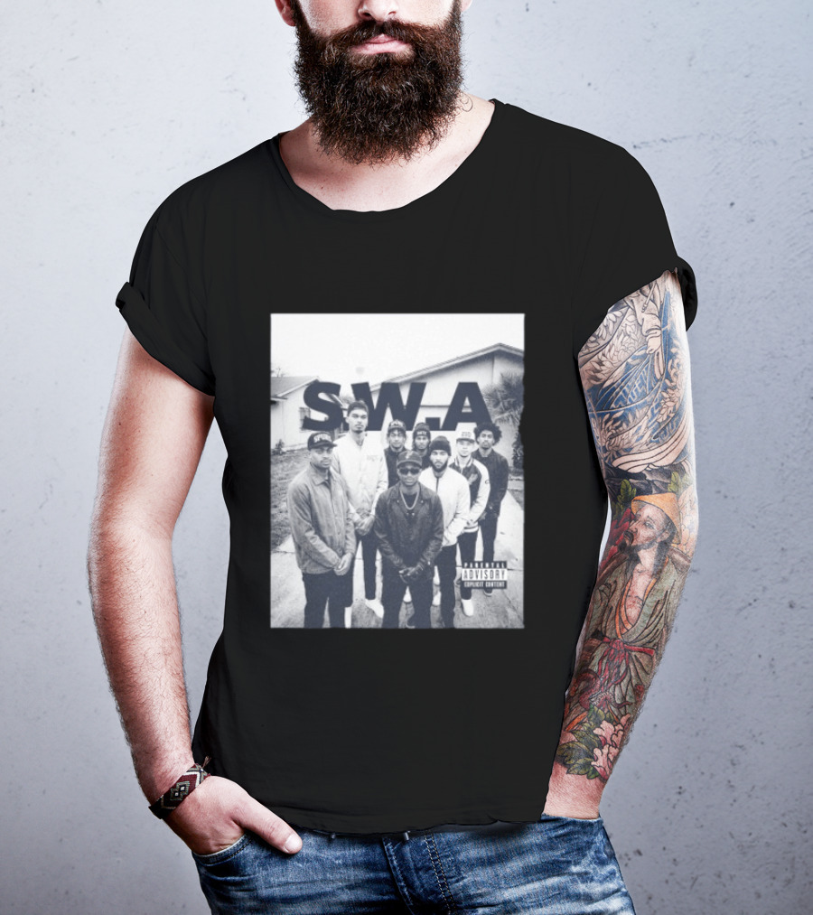 S.W.A San Antonio Spurs NBA Team Photo Iconic Streetwear T-Shirt