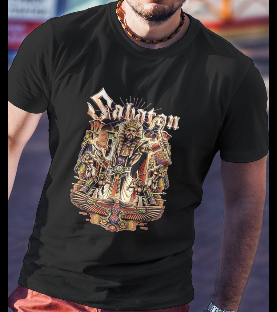 Sabaton The Legendary Tour 2026 Pop Up Collection Pharaoh Alexander Egyptian Hordes Of Khan T-Shirt