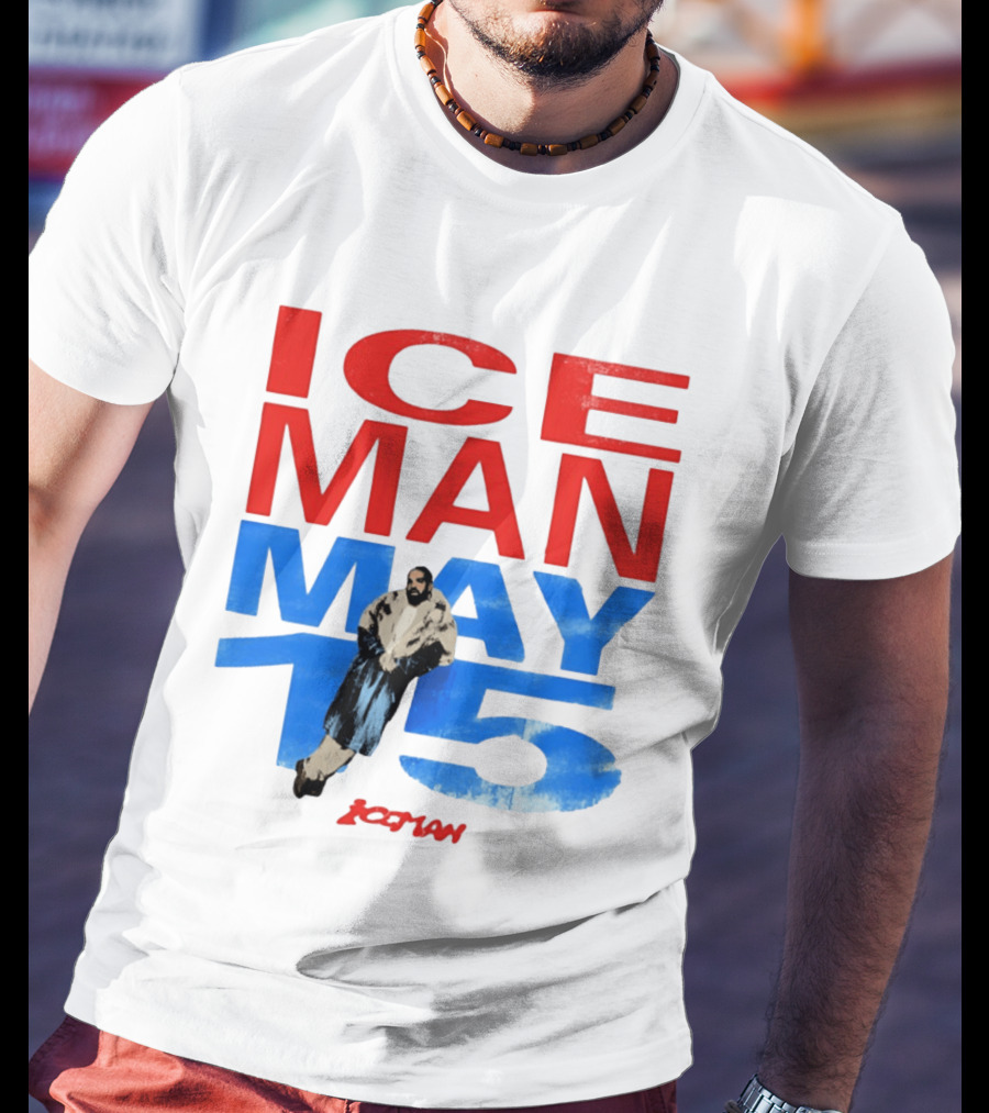 Drake Iceman May 15 Blue Red Styling 2026 Album Cover T-Shirt