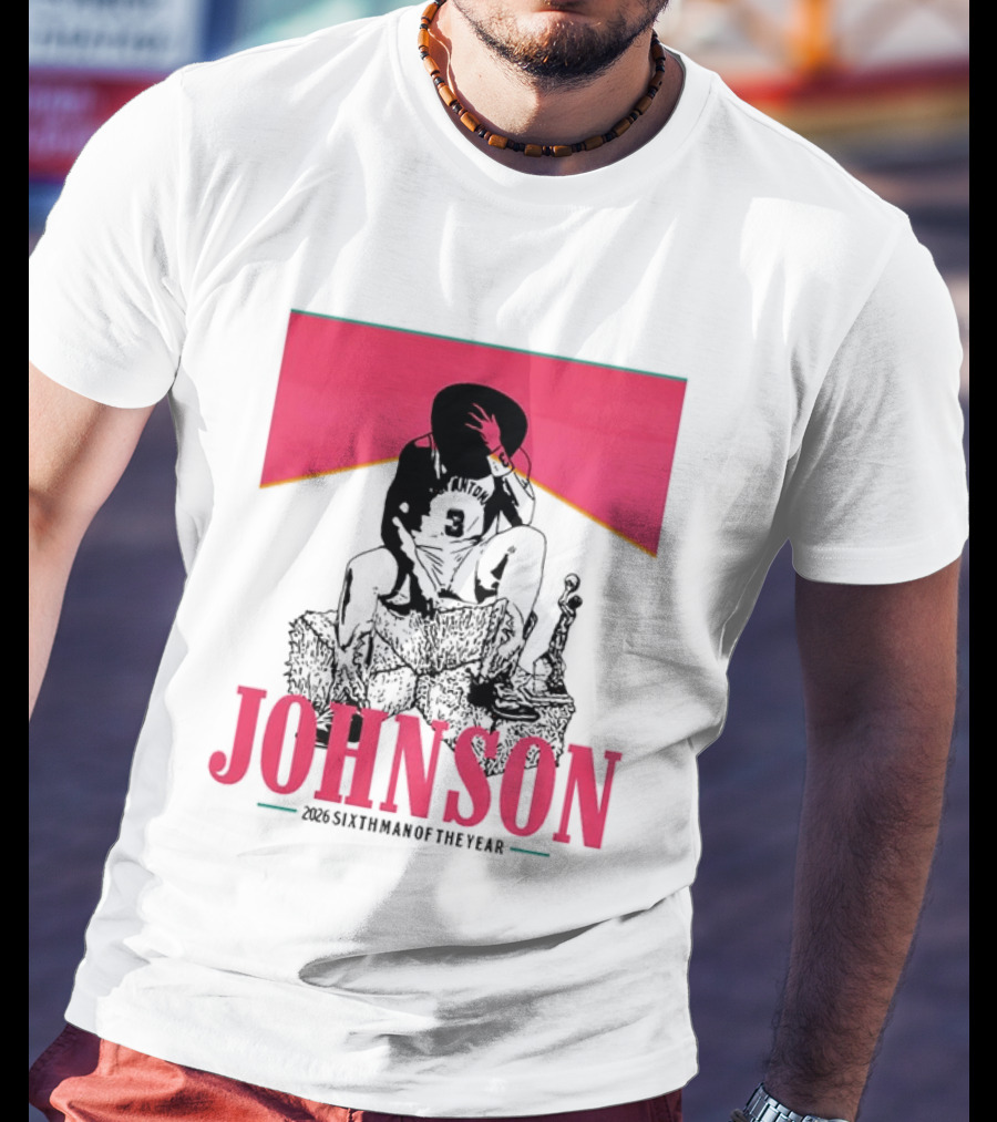 San Antonio Spurs 26 Johnson 2023 Sixth Man Of The Year T-Shirt