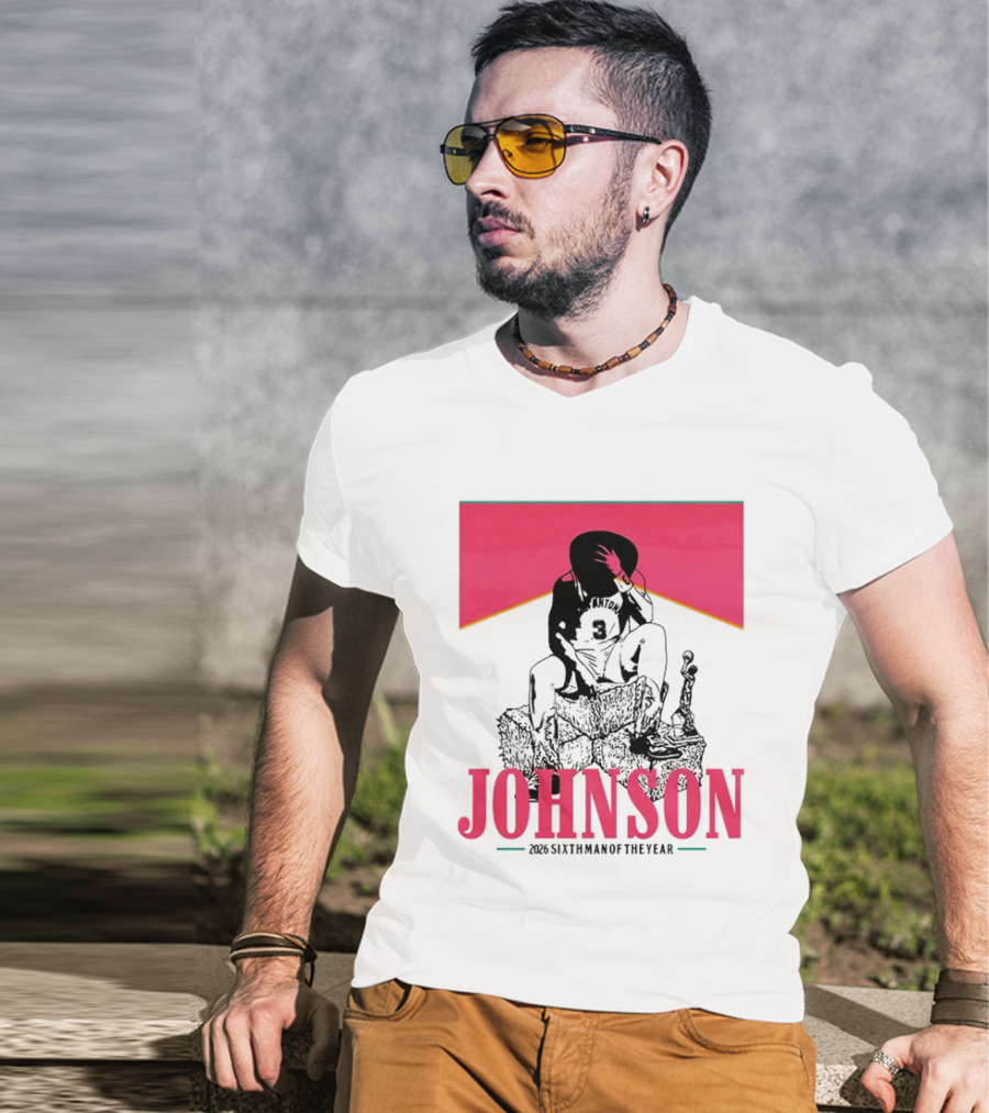 San Antonio Spurs 26 Johnson 2023 Sixth Man Of The Year T-Shirt