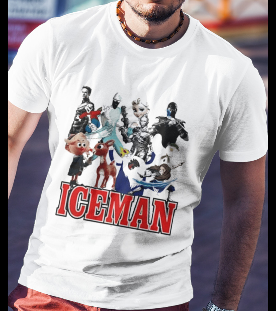 Secretclub Iceman Rudolph And Frosty Characters T-Shirt