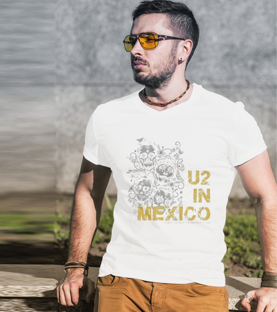U2 In Mexico Día De Los Muertos Calavera T-Shirt