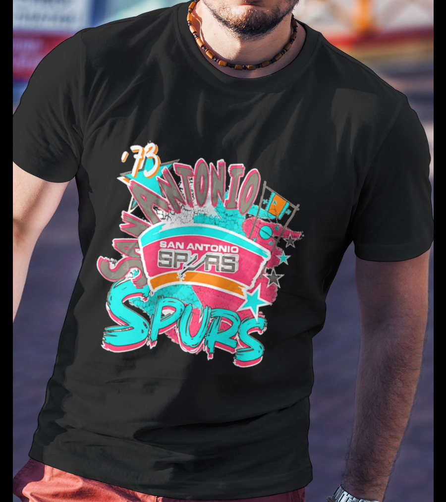 San Antonio Spurs '73 Classics Play By Play T-Shirt