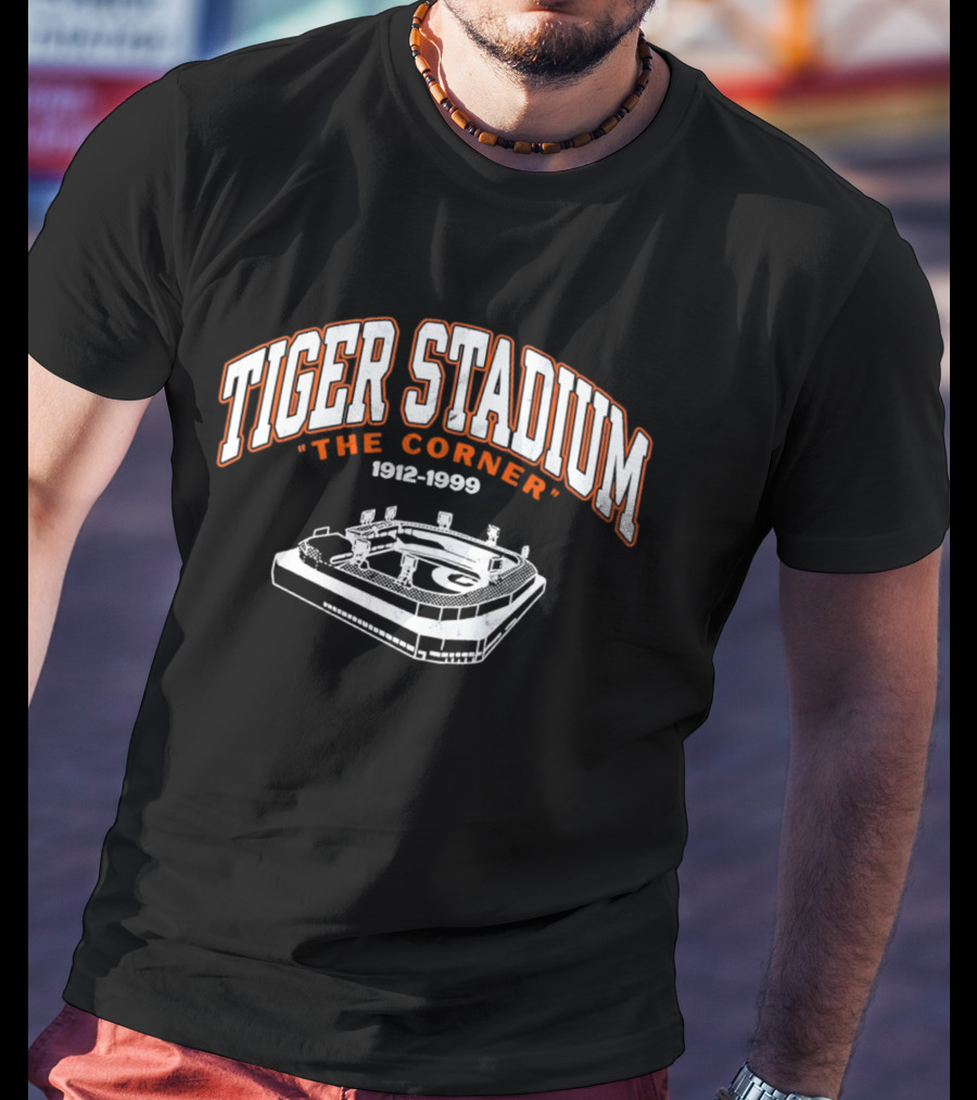 Tiger Stadium The Corner 1912 1999 Baseball Field T-Shirt
