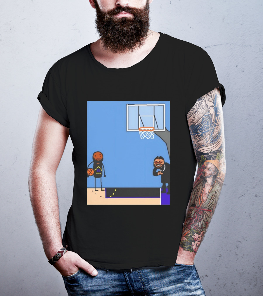 Villain Brooks Vs Dillon Brooks Basketball Humor Phoenix Suns Sketch T-Shirt