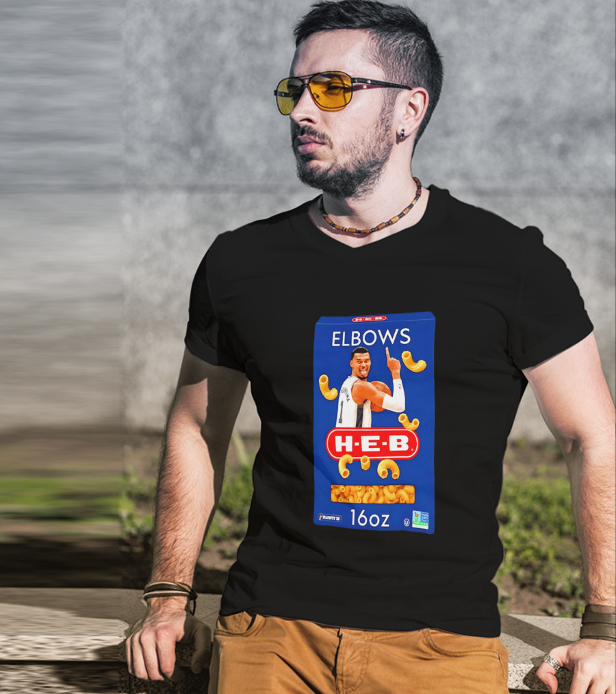 San Antonio Spurs Wemby HEB Elbows 16oz Playoffs Meme T-Shirt