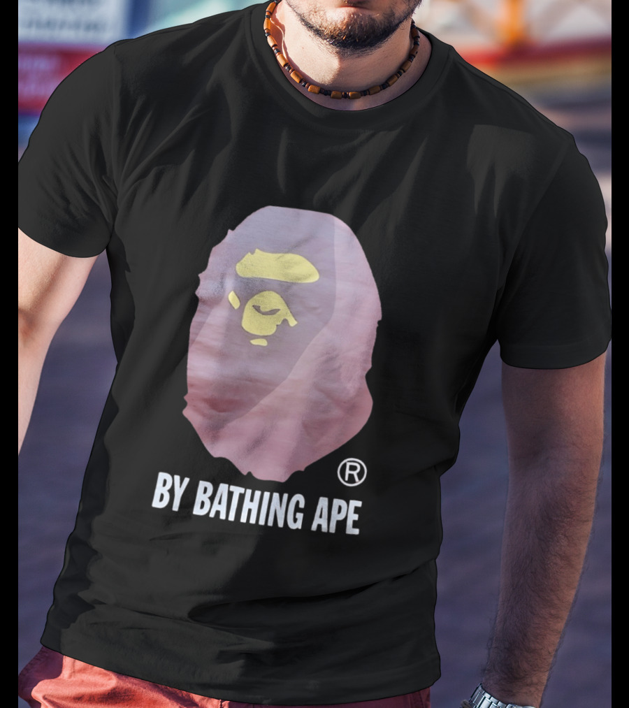By Bathing Ape Iconic Yellow Ape Face T-Shirt