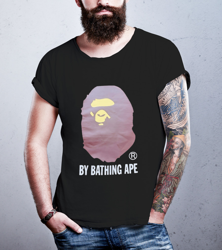 By Bathing Ape Iconic Yellow Ape Face T-Shirt