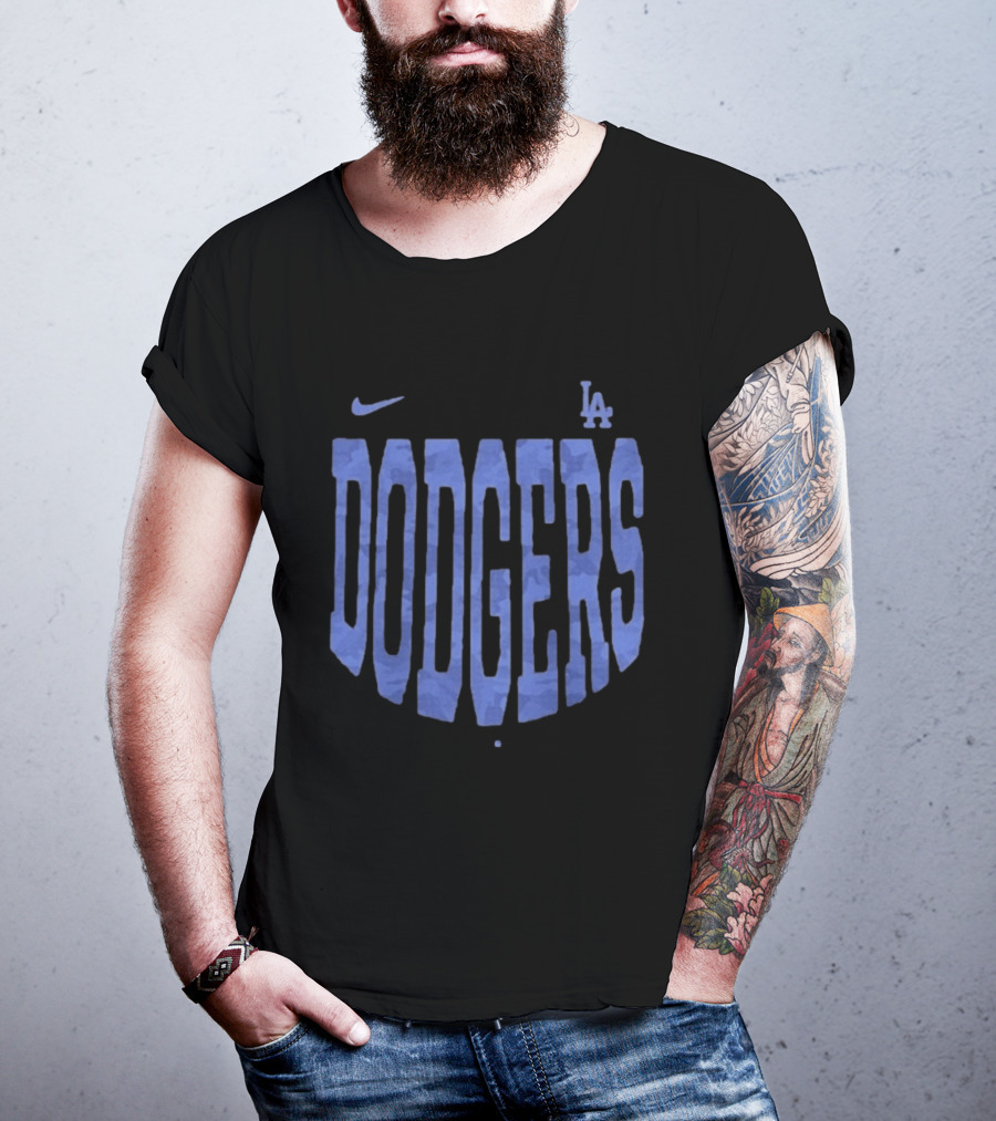 Los Angeles Dodgers Nike Camo Velocity Victor Blue Edition T-Shirt