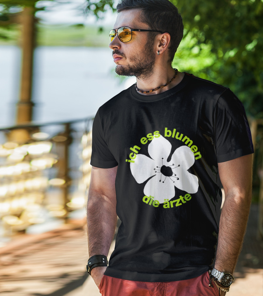 Die Ärzte Ich Ess Blumen Floral Blossom T-Shirt