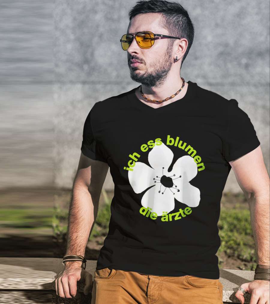 Die Ärzte Ich Ess Blumen Floral Blossom T-Shirt