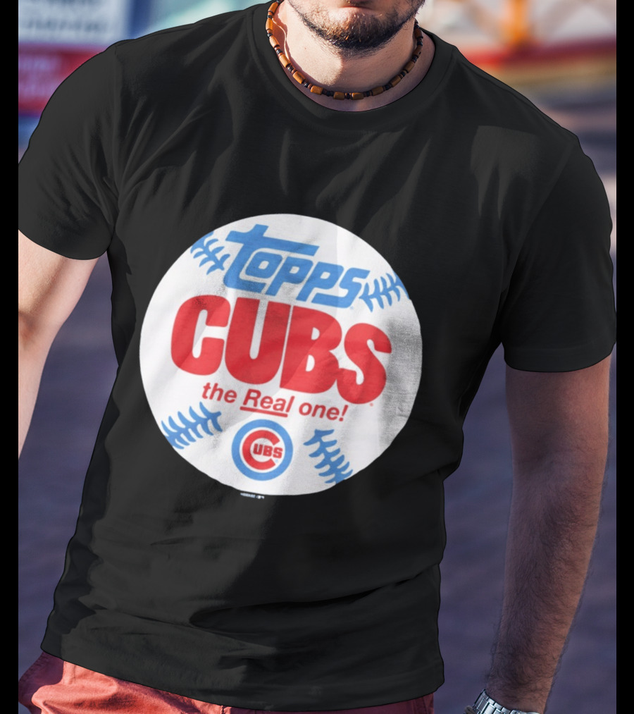 Topps Cubs The Real One Chicago Baseball T-Shirt