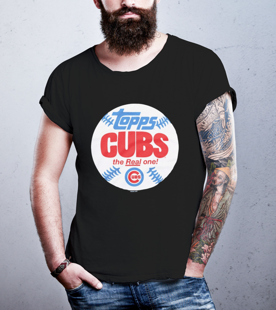 Topps Cubs The Real One Chicago Baseball T-Shirt