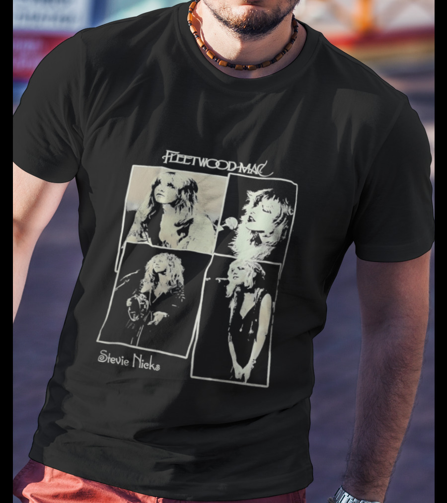 Fleetwood Mac Stevie Nicks Vintage Collage T-Shirt