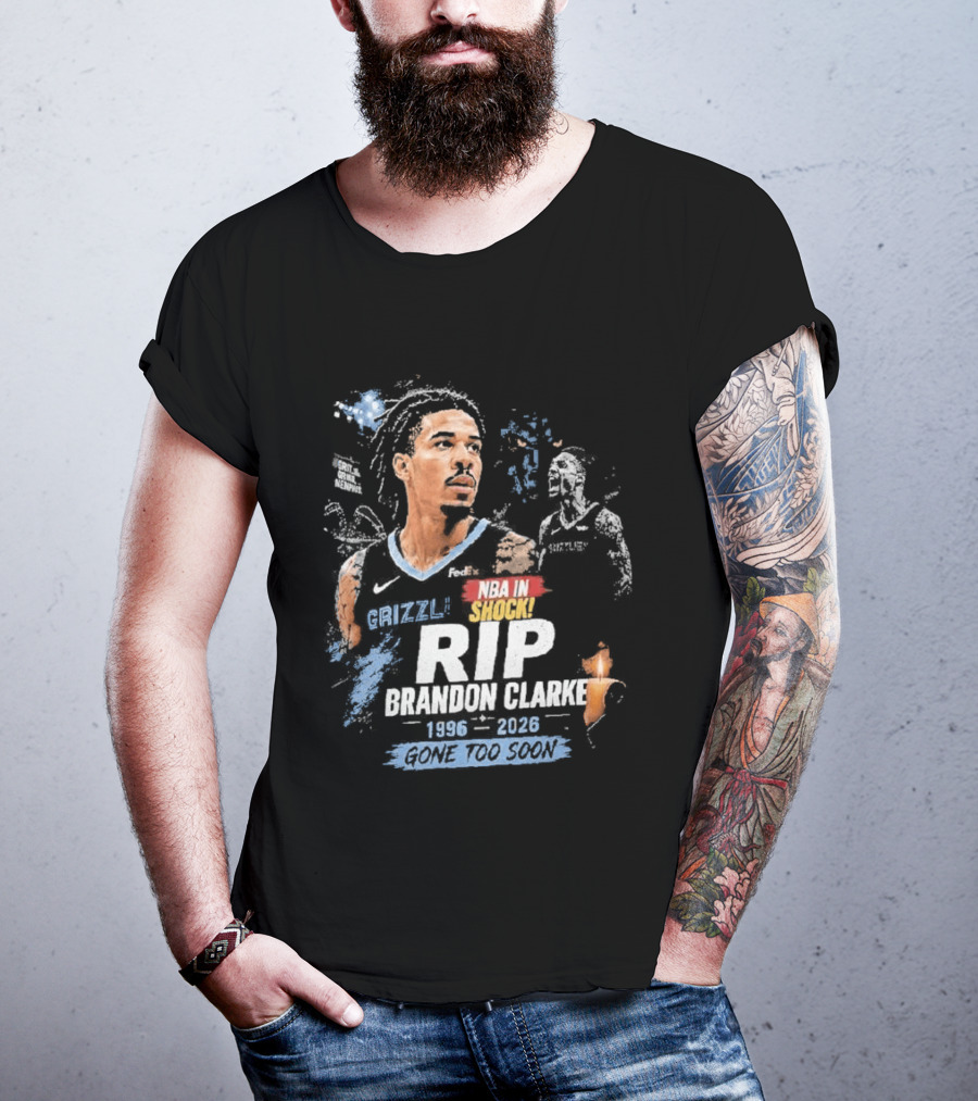 Original NBA In Memory Rest In Peace Brandon Clarke 1996 2026 T-Shirt