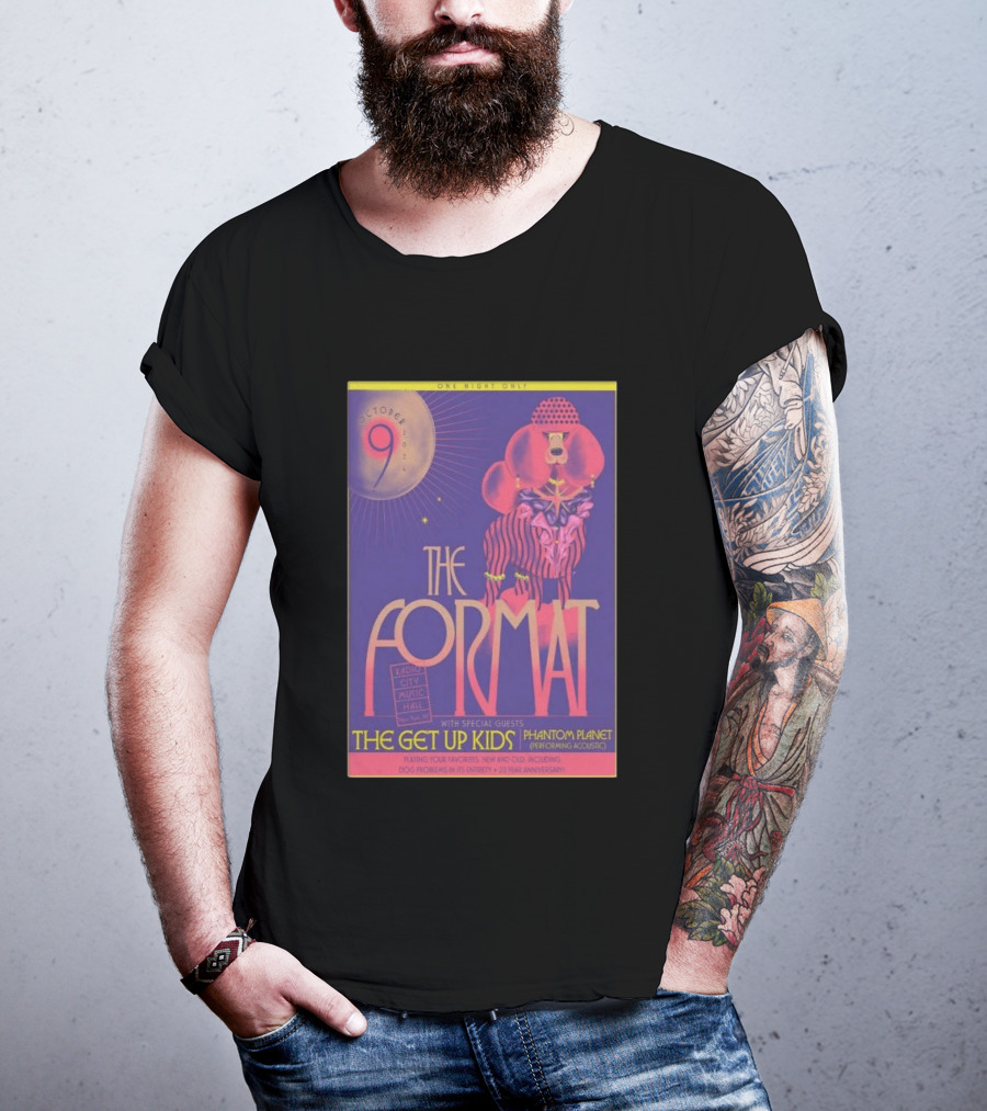 October 9 The Format With The Get Up Kids And Phantom Planet At Radio City Music Hall T-Shirt