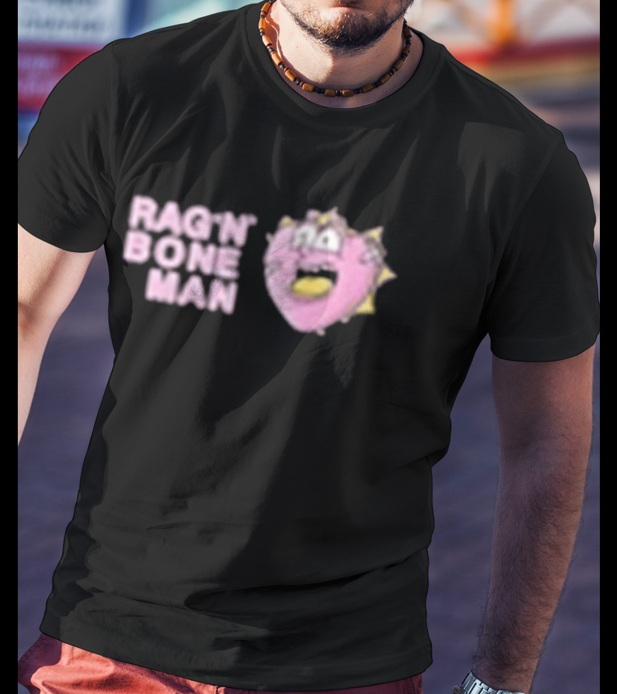 Rag'n'Bone Man Spiky Pink Donut Creature T-Shirt
