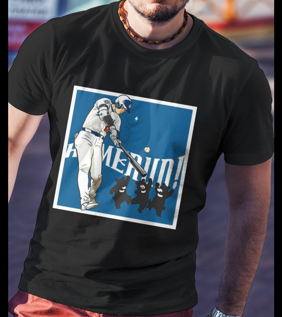 Shohei Ohtani Los Angeles Dodgers Home Run Anime Bears T-Shirt
