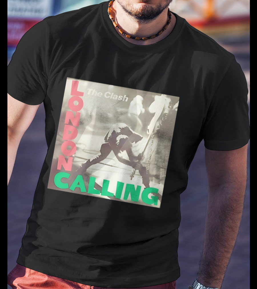 The Clash London Calling Punk Rock Album Cover Image T-Shirt
