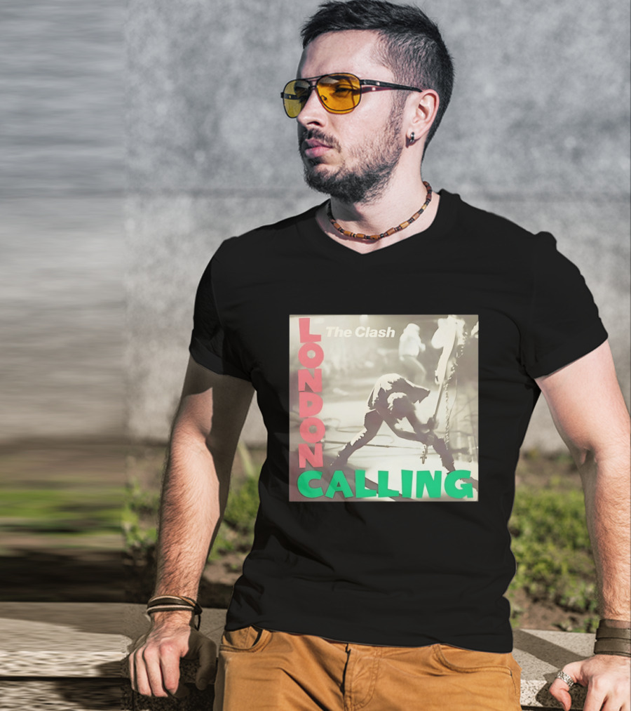 The Clash London Calling Punk Rock Album Cover Image T-Shirt