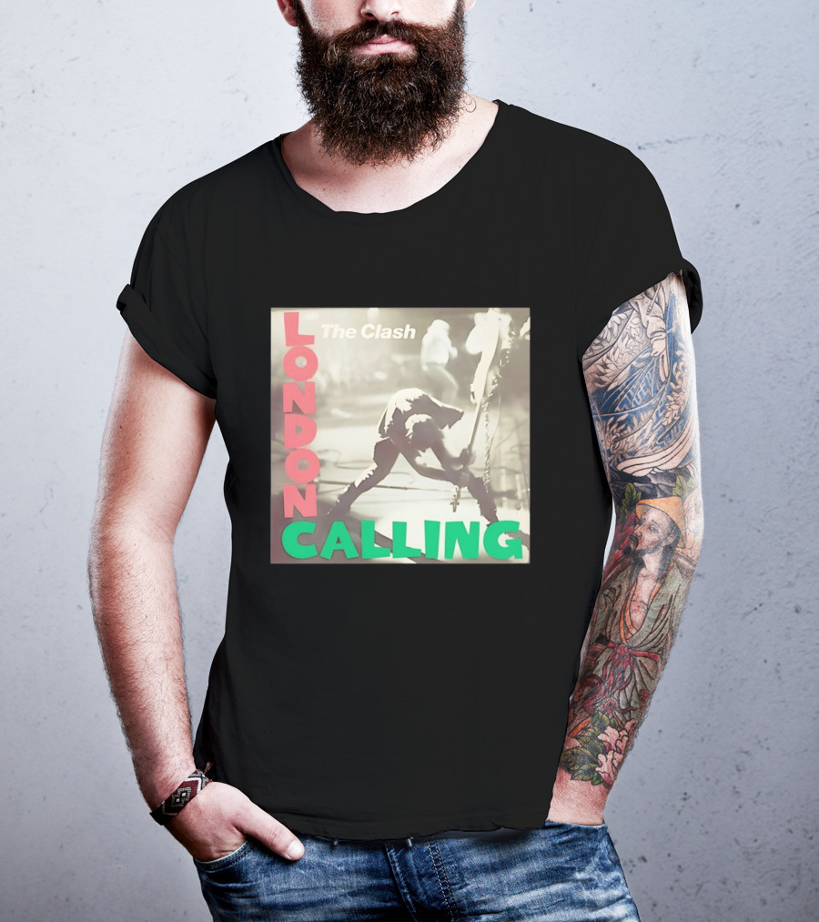 The Clash London Calling Punk Rock Album Cover Image T-Shirt