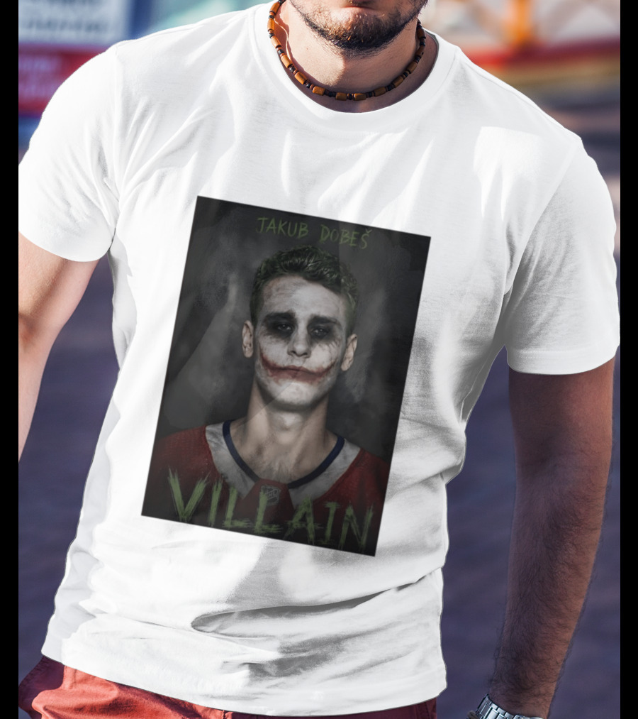 Jakub Dobes Villain Joker Montreal Canadiens Hockey T-Shirt
