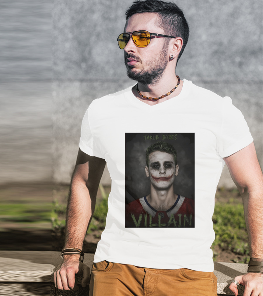 Jakub Dobes Villain Joker Montreal Canadiens Hockey T-Shirt