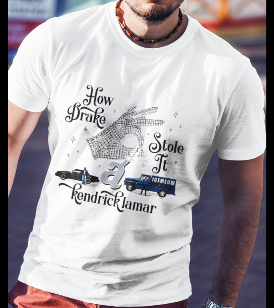 How Drake Stole It Kendrick Lamar Icemeow Bus T-Shirt