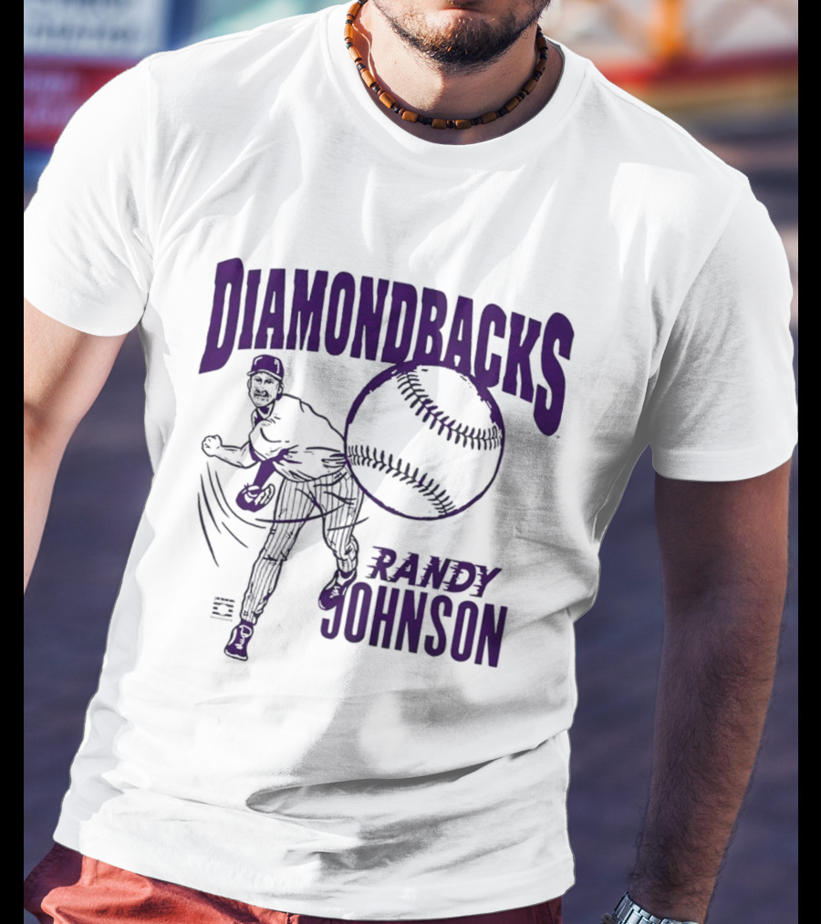 Randy Johnson Arizona Diamondbacks Cooperstown Collection Baseball T-Shirt