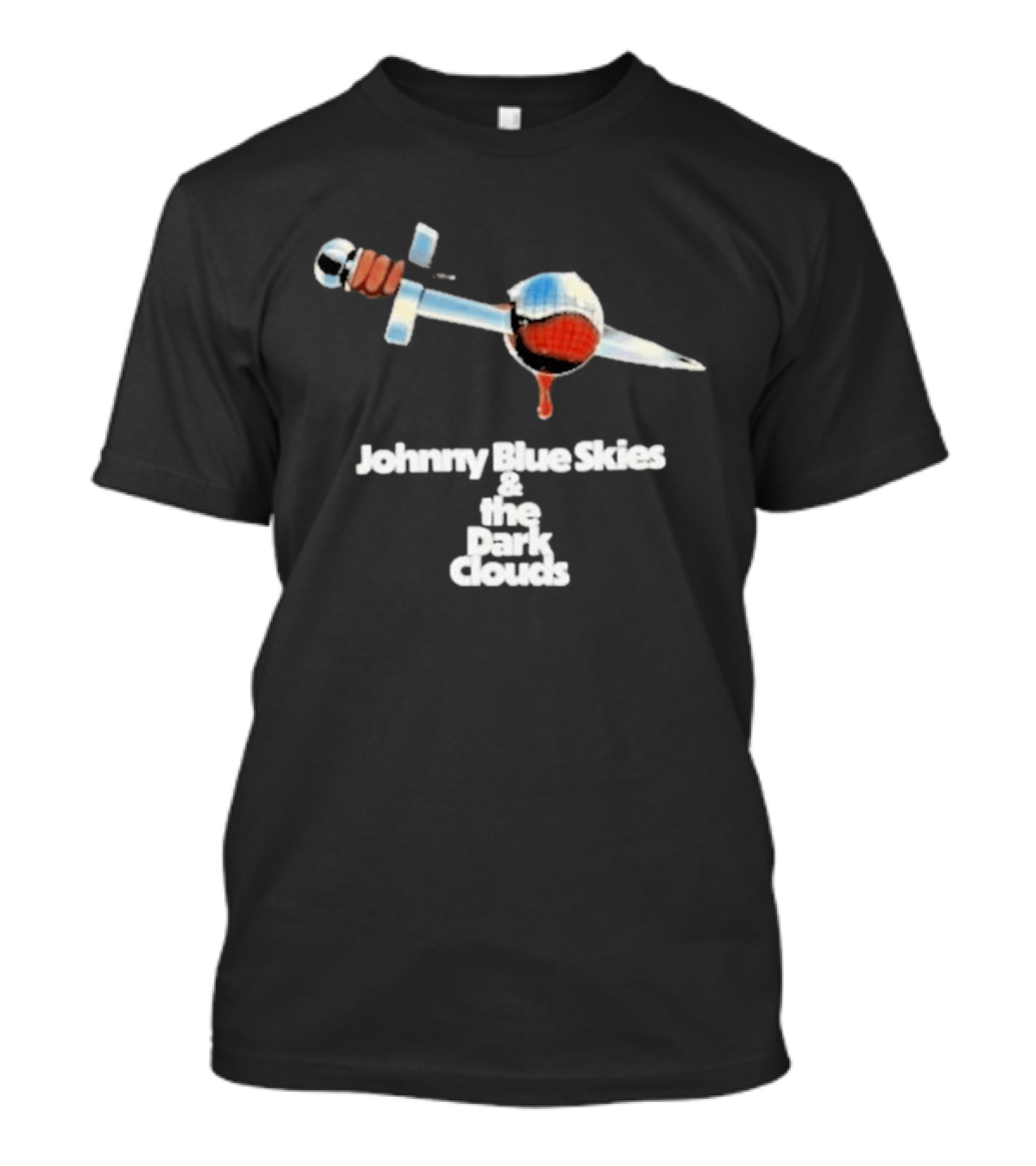 Johnny Blue Skies And The Dark Clouds Bloodied Dagger T-Shirt