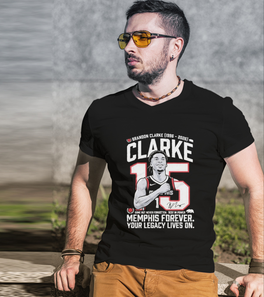 Brandon Clarke 15 Memphis Forever Legacy Lives On T-Shirt