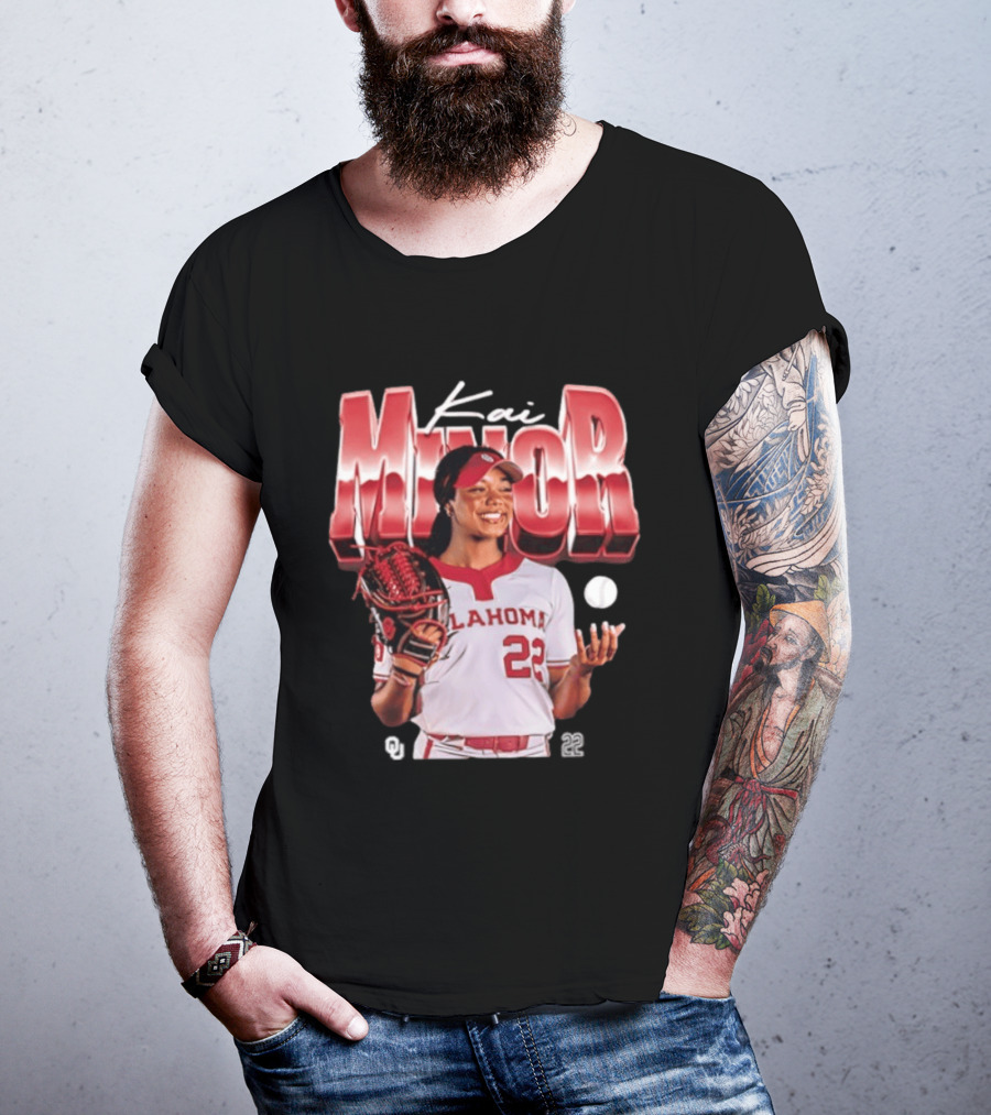 Kai Minor Oklahoma 22 Sooners Softball Player T-Shirt