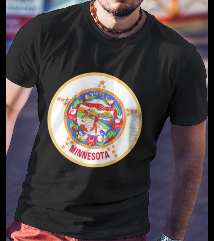 L'étoile Du Nord 1819 1858 1893 Seal Of Minnesota T-Shirt