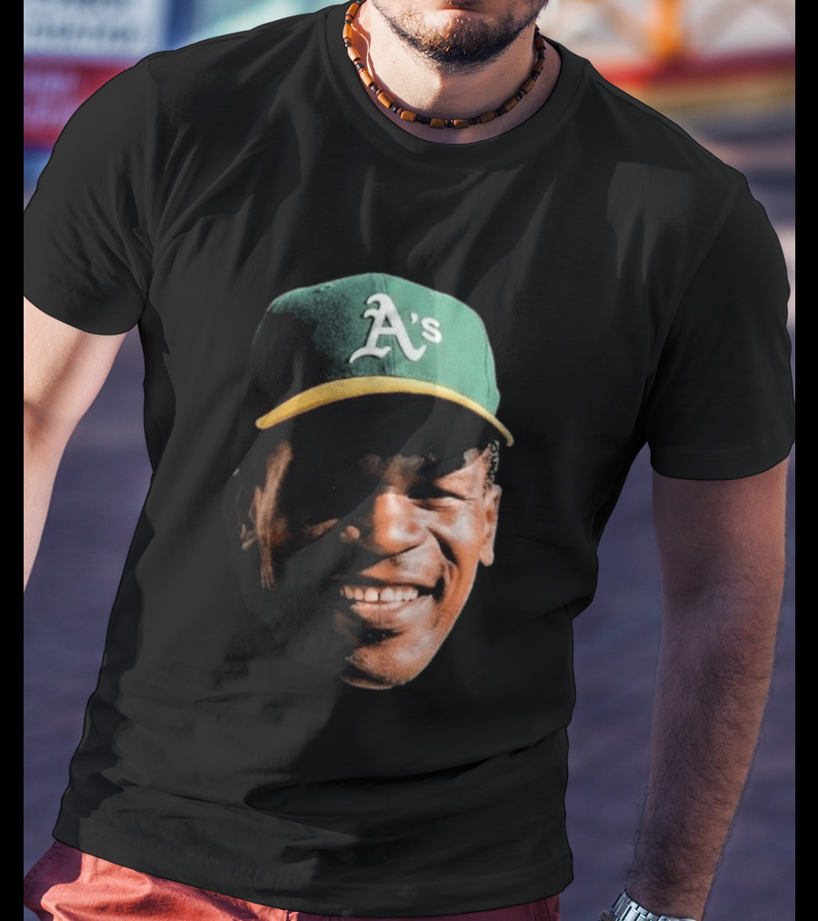 Dallas Braden Rickey Henderson A's Cap T-Shirt