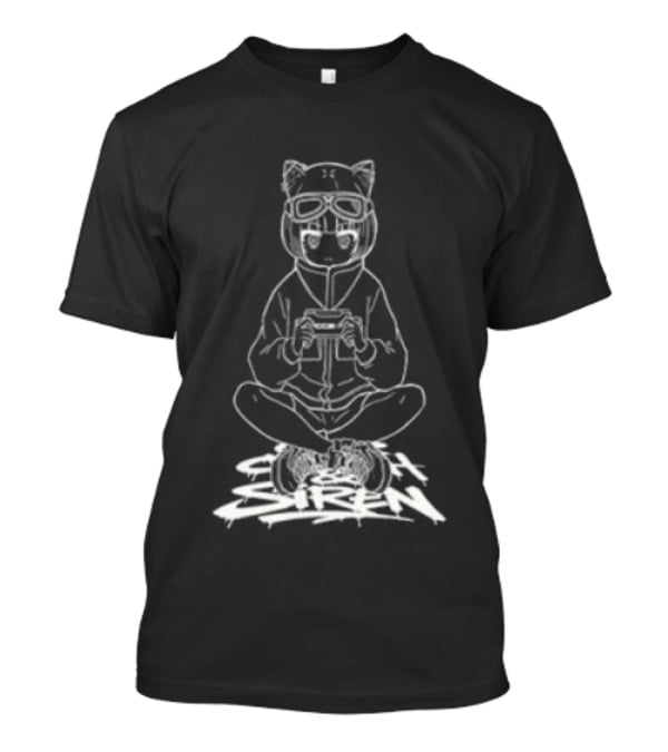 Lost Frog Ccs4 Cat Eared Gamer With Console T-Shirt