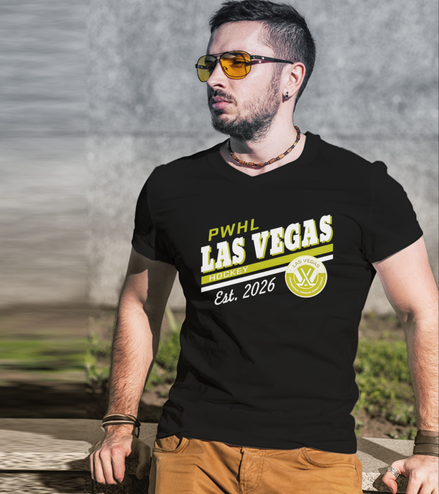 PWHL Las Vegas Hockey Est. 2026 Professional Women's Hockey League T-Shirt