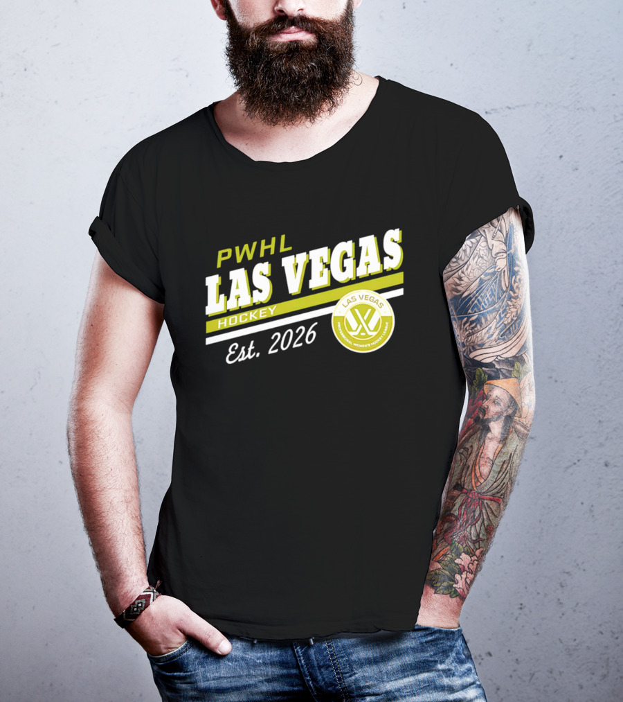 PWHL Las Vegas Hockey Est. 2026 Professional Women's Hockey League T-Shirt