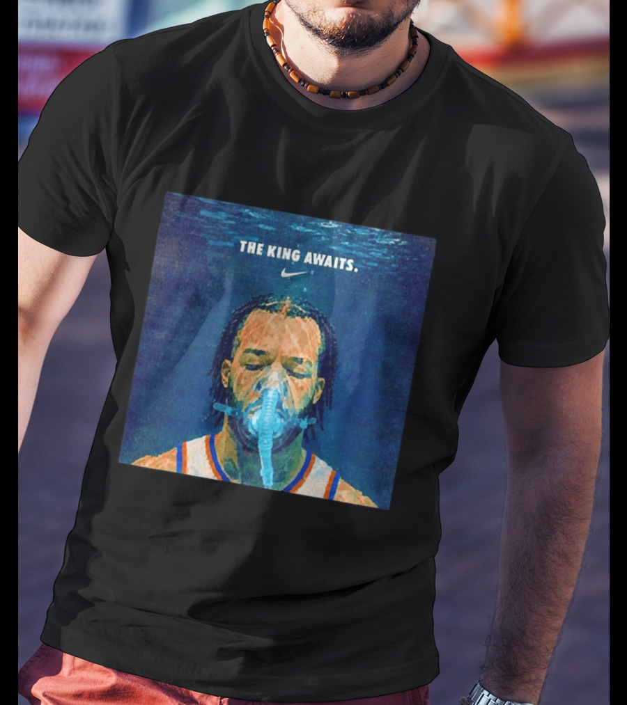 Jalen Brunson NY Knicks The King Awaits Nike T-Shirt
